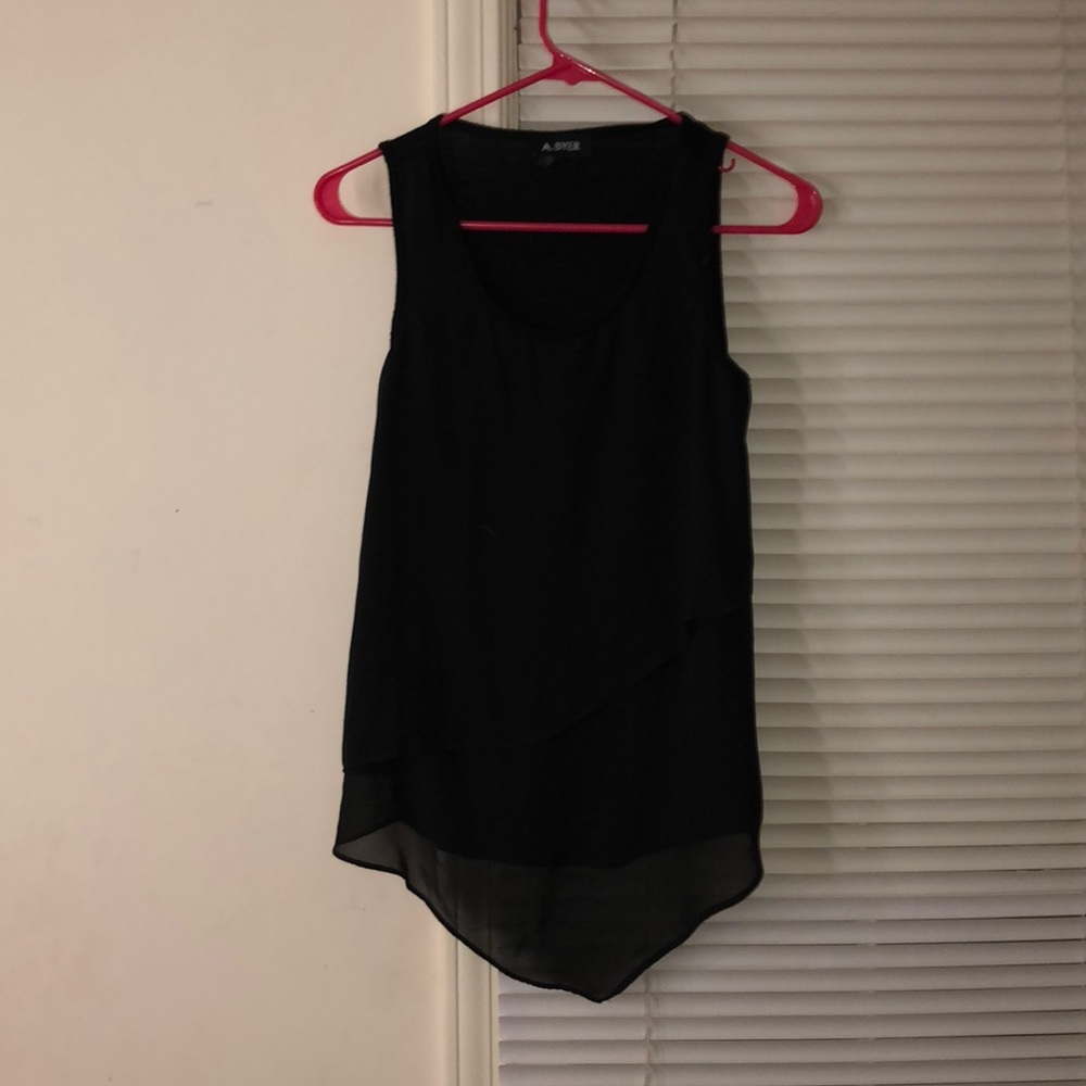 black tank top